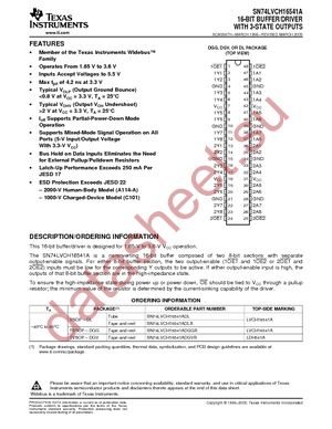 SN74LVCH16541ADGGR datasheet  